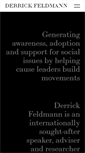 Mobile Screenshot of derrickfeldmann.com