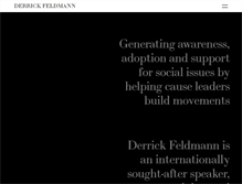 Tablet Screenshot of derrickfeldmann.com